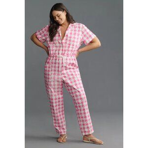 Rachel Antonoff Matthew Short-Sleeve Jumpsuit 2X